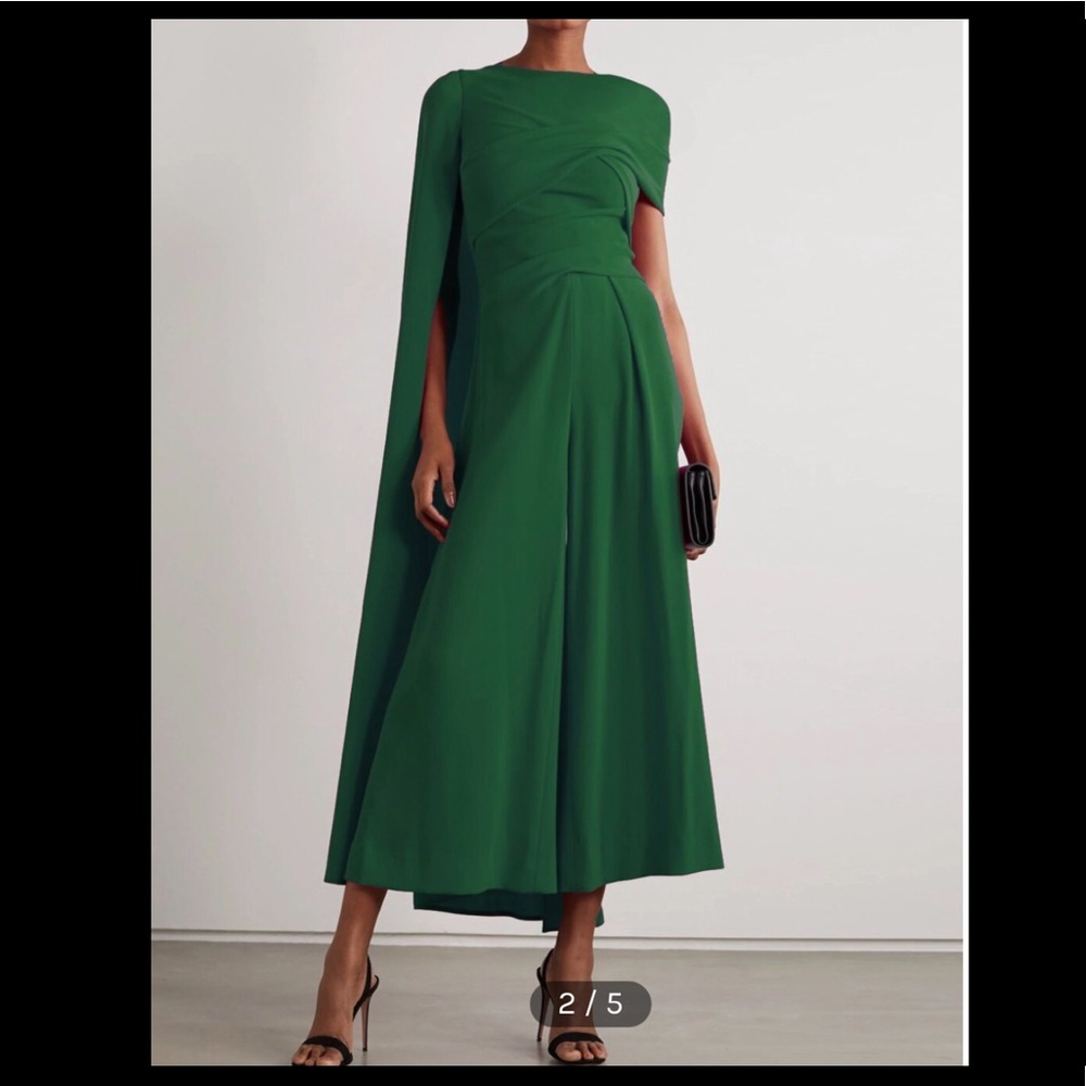 NWT Women’s Asymmetrical Cloak Jumpsuit - Green